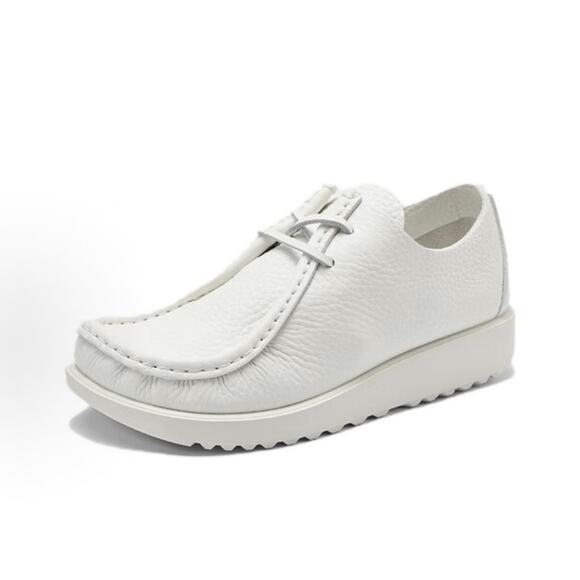 ECCO AT. KOLLEKTIVE MEN'S 46 WHITE LEATHER JOKE LACE SHOE NIB 39059491125